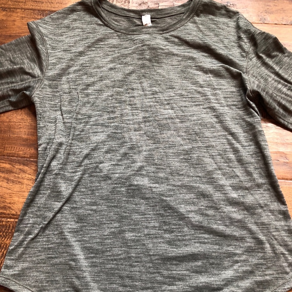 Lululemon Heathered Olive Green Long Sleeve